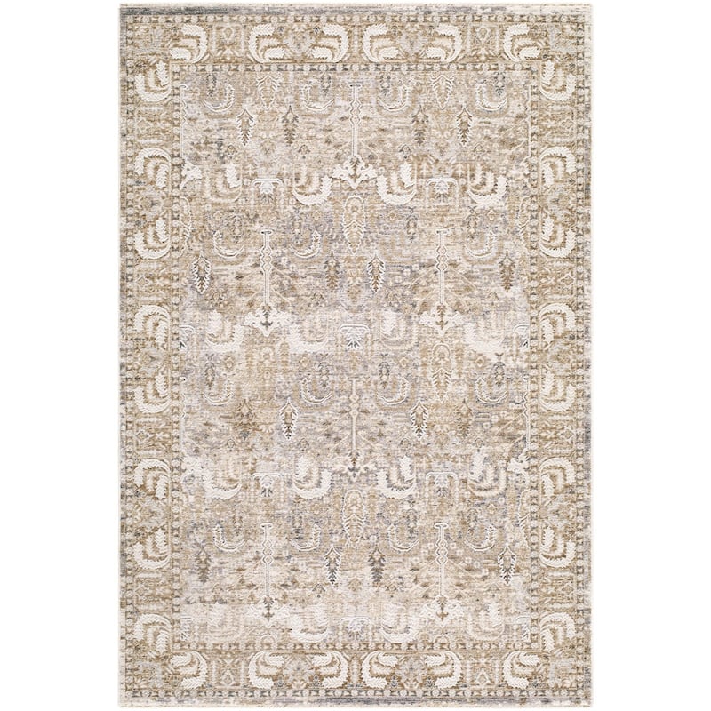 Livabliss Seclusion Traditional Area Rug - Tan - 5' x 7'5"