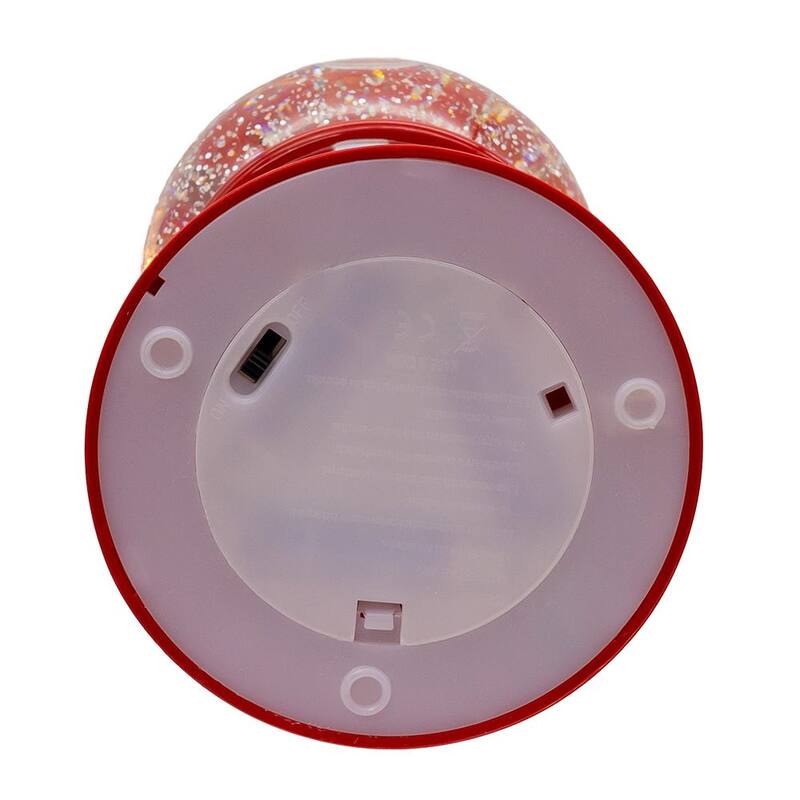 Kurt Adler 16-Inch Battery Operated Lighted Tower with Santa Scene Village