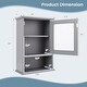 preview thumbnail 8 of 23, Bathroom Wall Mounted Adjustable Hanging Storage Medicine Cabinet - 14" x 7" x 20" (W x D x H)