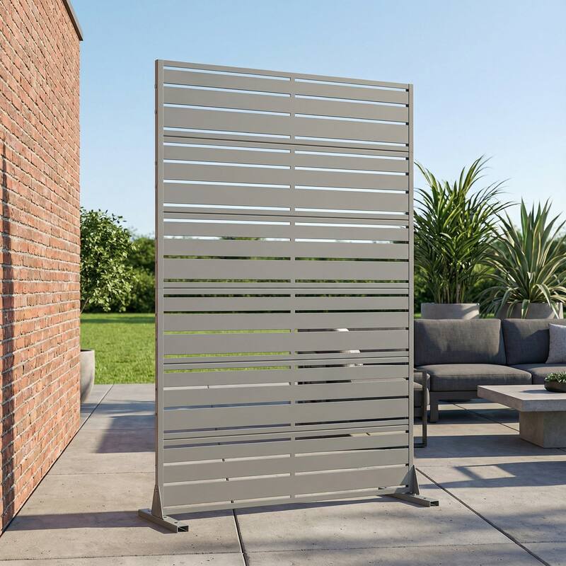 Outdoor Privacy Screen Metal Privacy Screen Panel Free Standing