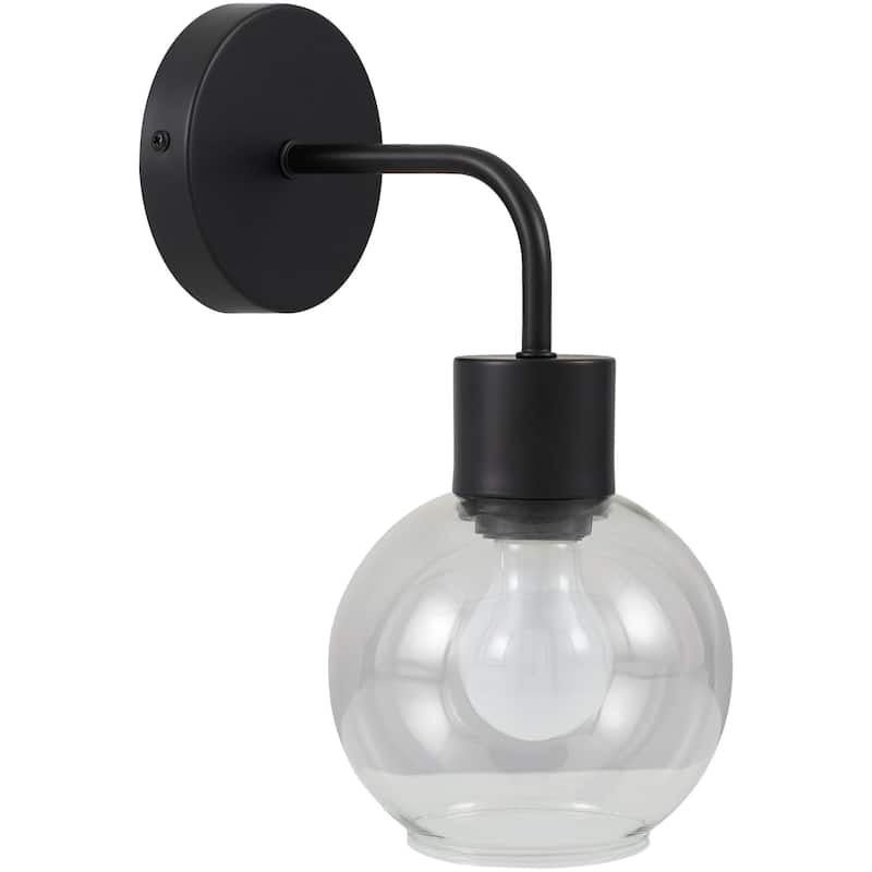 Livabliss Silverton Modern & Contemporary Wall Sconce - Black
