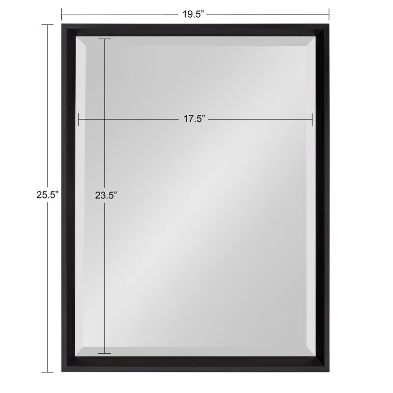 Kate and Laurel Calter Glam Framed Wall Mirror