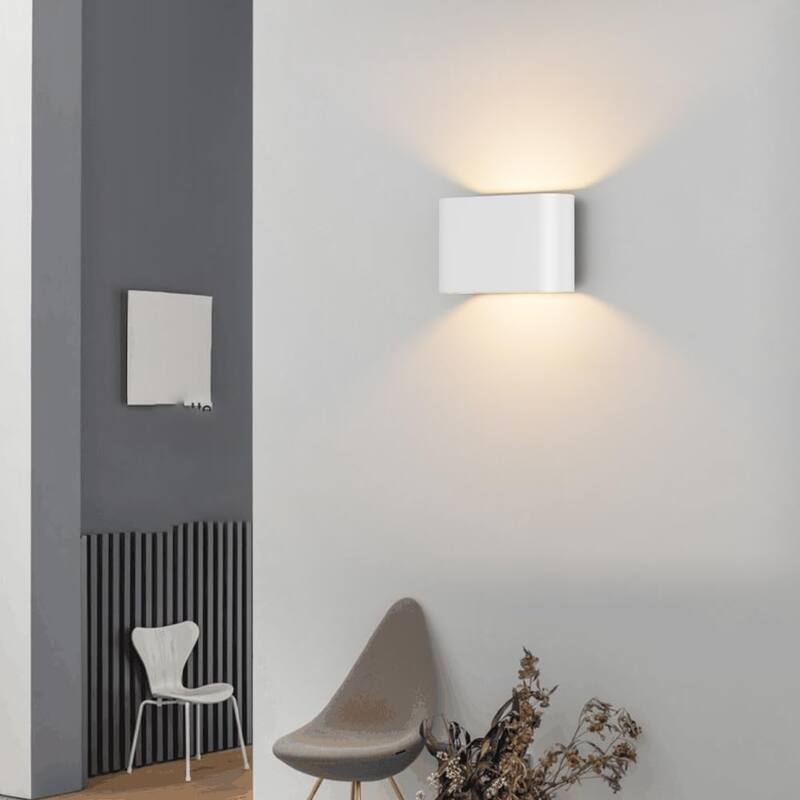 Set of 2 wall light white mount light aluminum corridor light