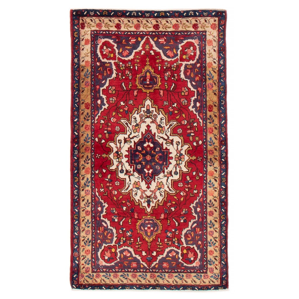 ECARPETGALLERY Hand-knotted Anadol Red Wool Rug - 3'5 x 6'1