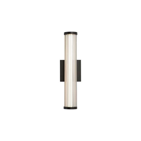 slide 2 of 2, Golden Lighting 5590-OWL-17 Rodara 17" Tall Outdoor Wall Sconce Matte Black