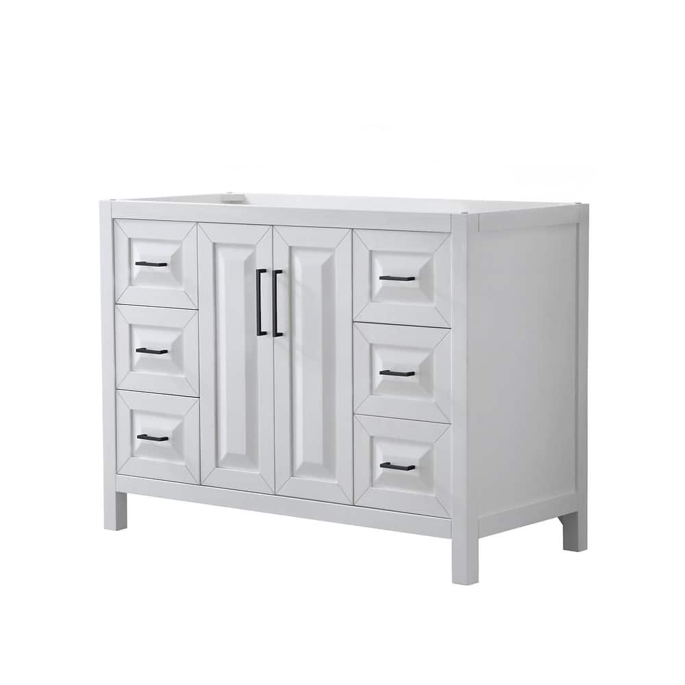 Wyndham Collection Daria 47" Single Free Standing Vanity Cabinet Only