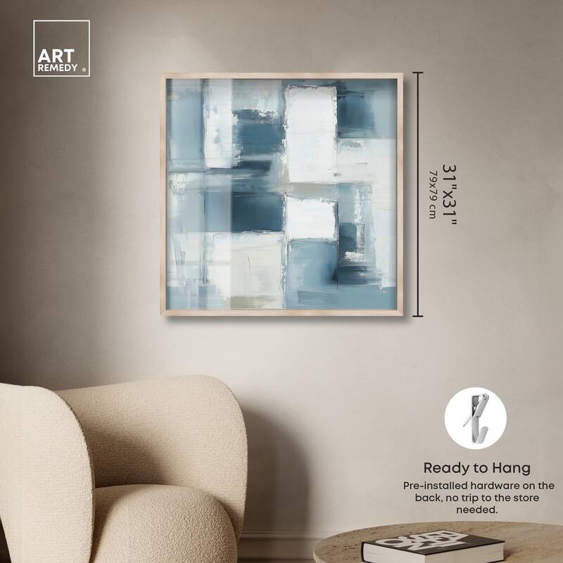 Deconstructed Blue I Shadowbox by Art Remedy