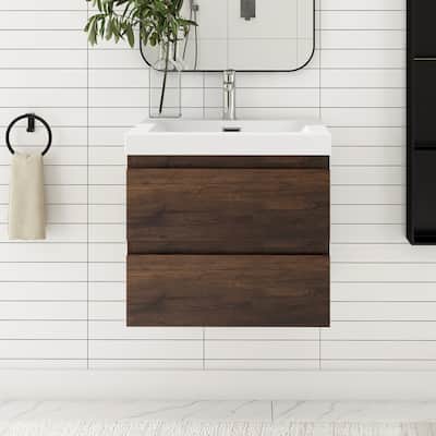 Floating Bathroom Vanity with Resin Top