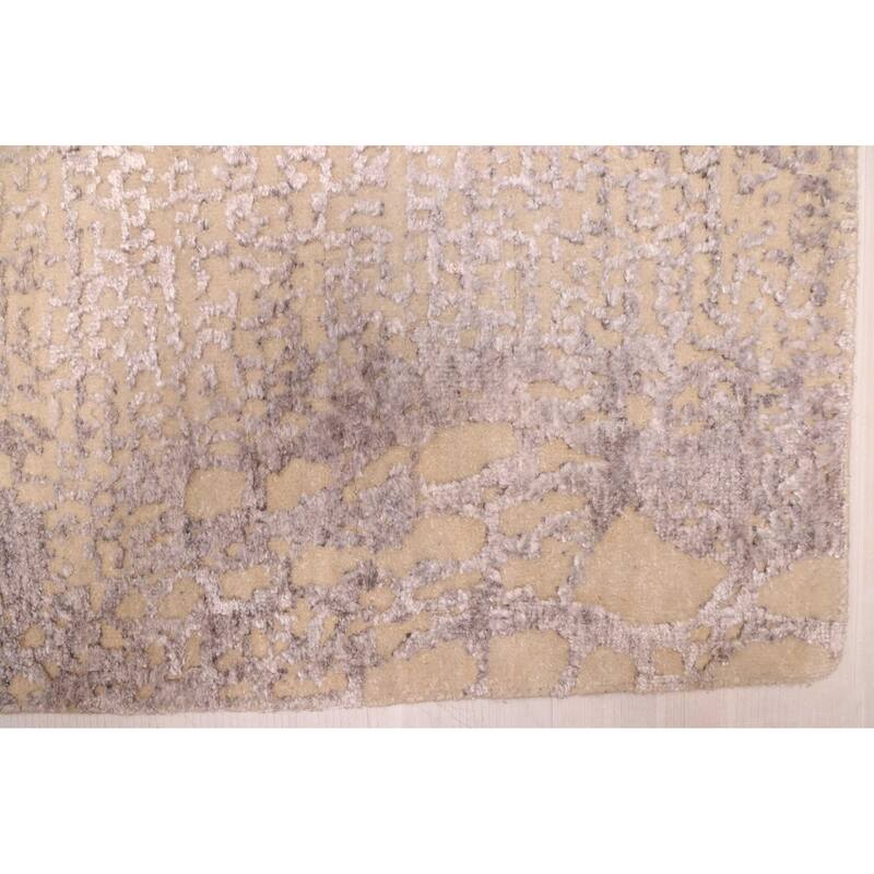 ECARPETGALLERY Hand-knotted Legacy Silver Silk, Wool Rug - 8'9 x 12'3