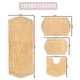 preview thumbnail 162 of 165, Waterford Collection 100% Cotton Non-Slip Bathroom Rug Set, Machine Washable Bath Rug, 4 Piece Bath Mat Set with Contour