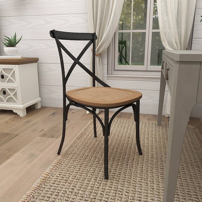 Metal Farmhouse Dining Chair (Set of 2) - 20 x 20 x 35