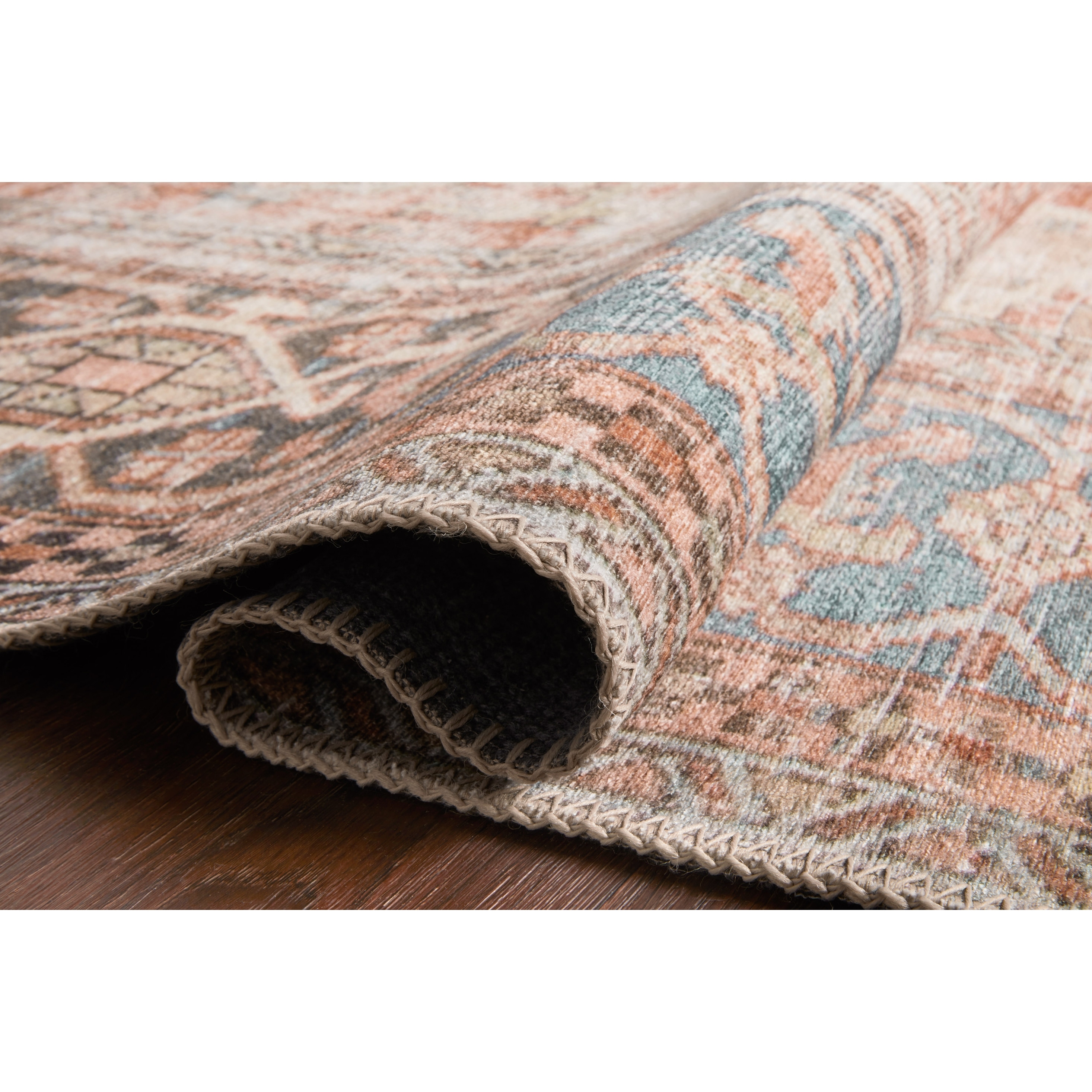Alexander Home Tremezzina Printed Distressed Geometric Area