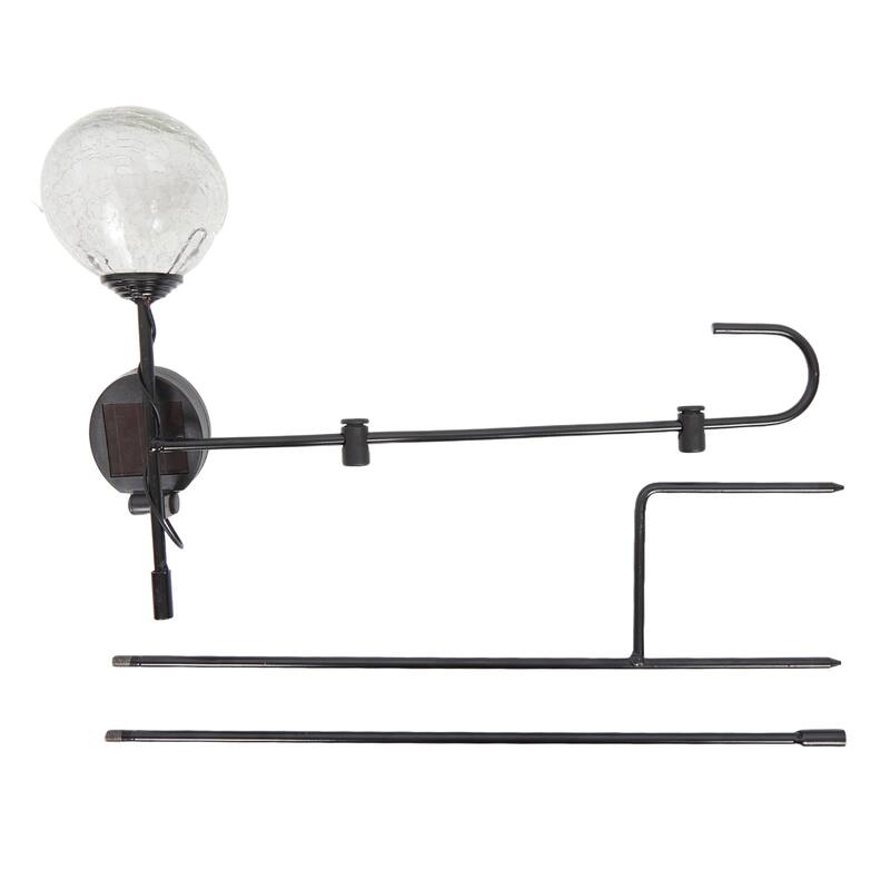 Alpine Corporation Decorative Garden Flag Holder Stakes, Outdoor Metal Flagpole Stands Design for Patio & Garden Décor