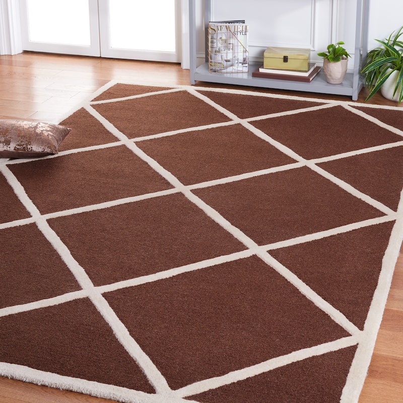 SAFAVIEH Handmade Cambridge Vija Modern Moroccan Wool Rug