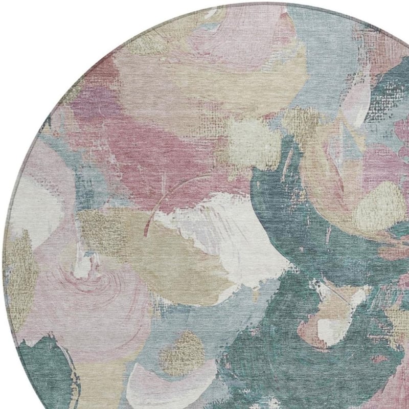 HomeRoots Abstract Transitional Rectangle Outdoor Rug