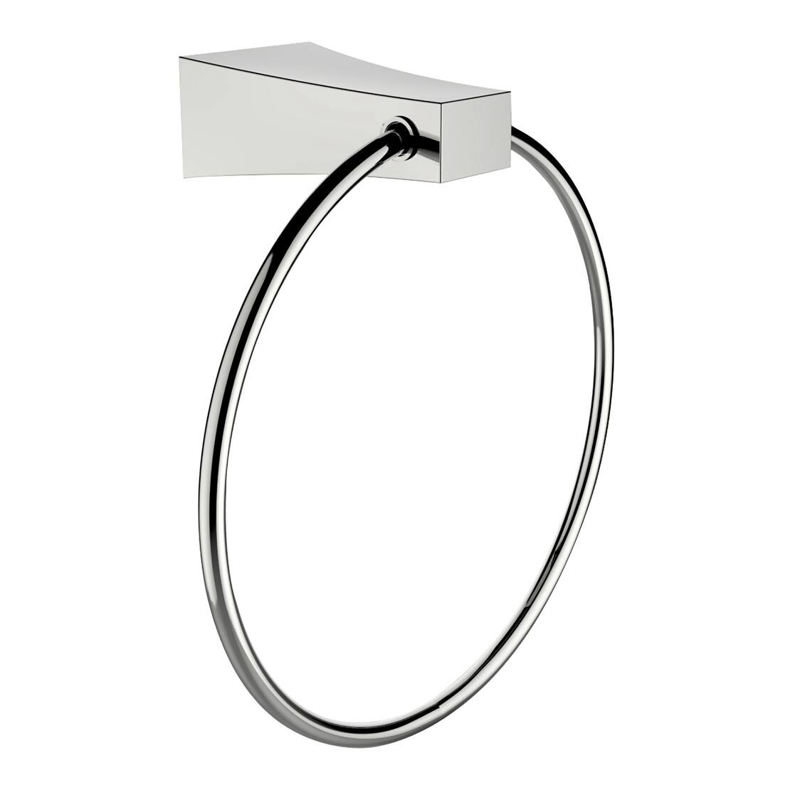 Chrome Plated Towel Ring With MultiRod Towel Rack Accessory Set Bed