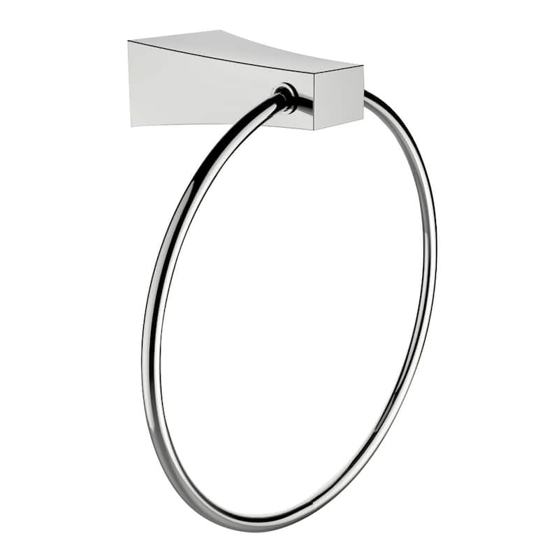 Chrome Plated Towel Ring With Toilet Paper Holder Accessory Set - Bed ...