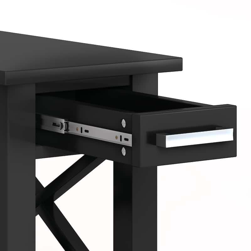 WYNDENHALL Waterloo SOLID WOOD 14 inch Wide Rectangle Contemporary Narrow Side Table - 14 inch Wide