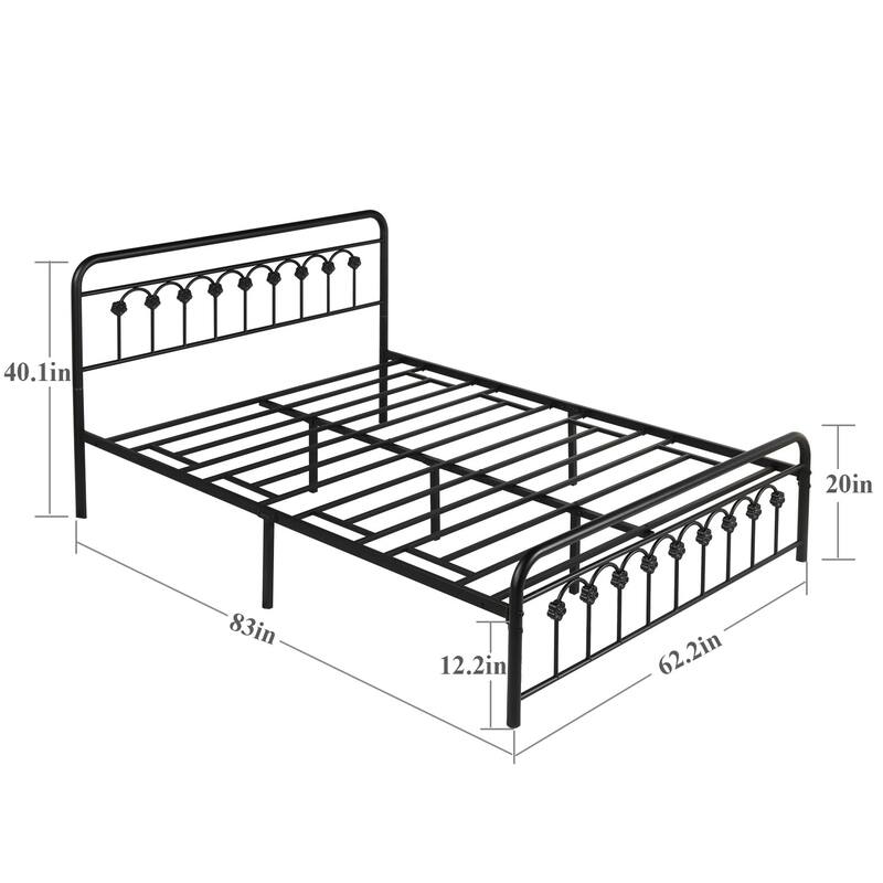 Modern Platform Bed Frame,Easy to Set Up-Twin/Full/Queen/King
