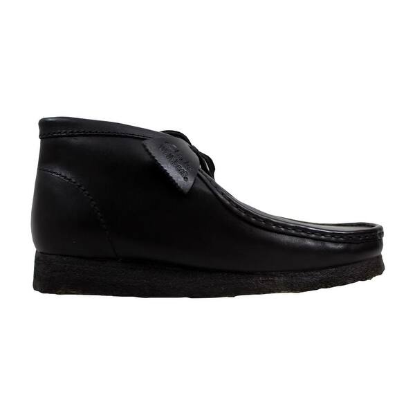 men's clarks wallabee black leather