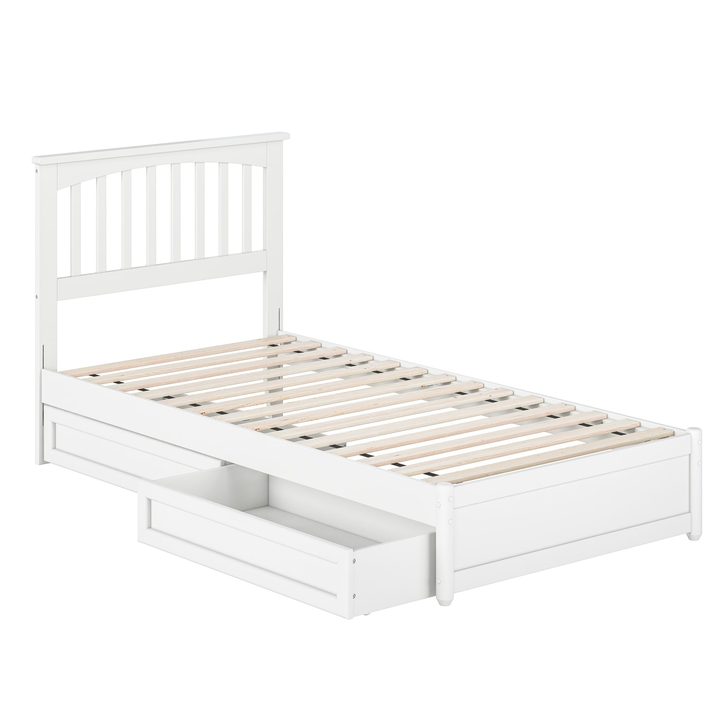 Everett Platform Bed with Panel Footboard and Storage Drawers