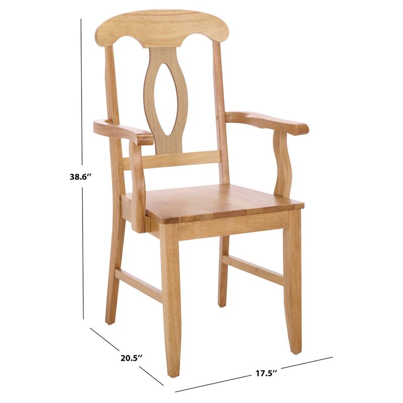 SAFAVIEH Home Hannelore Arm Chair - 18"W x 21"D x 39"H