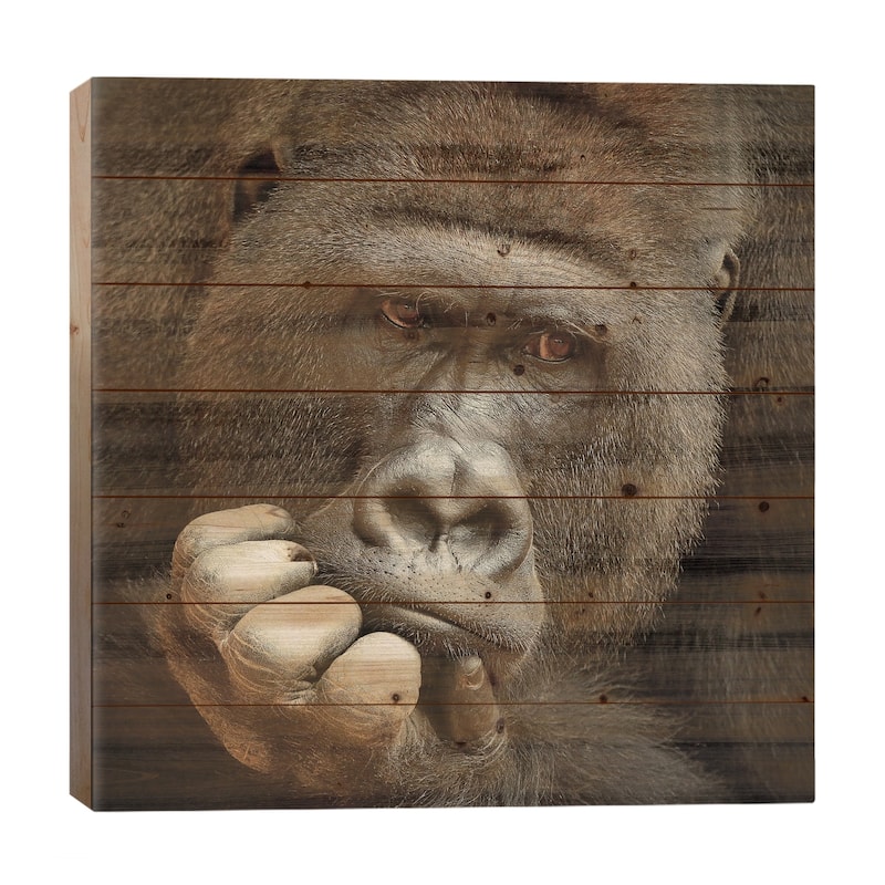 Sense Of Life… Print On Wood by Antje Wenner-Braun - Multi-Color - 26x26x1.5