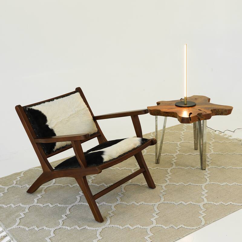 Rali Black LED Table Lamp with Gold Accent