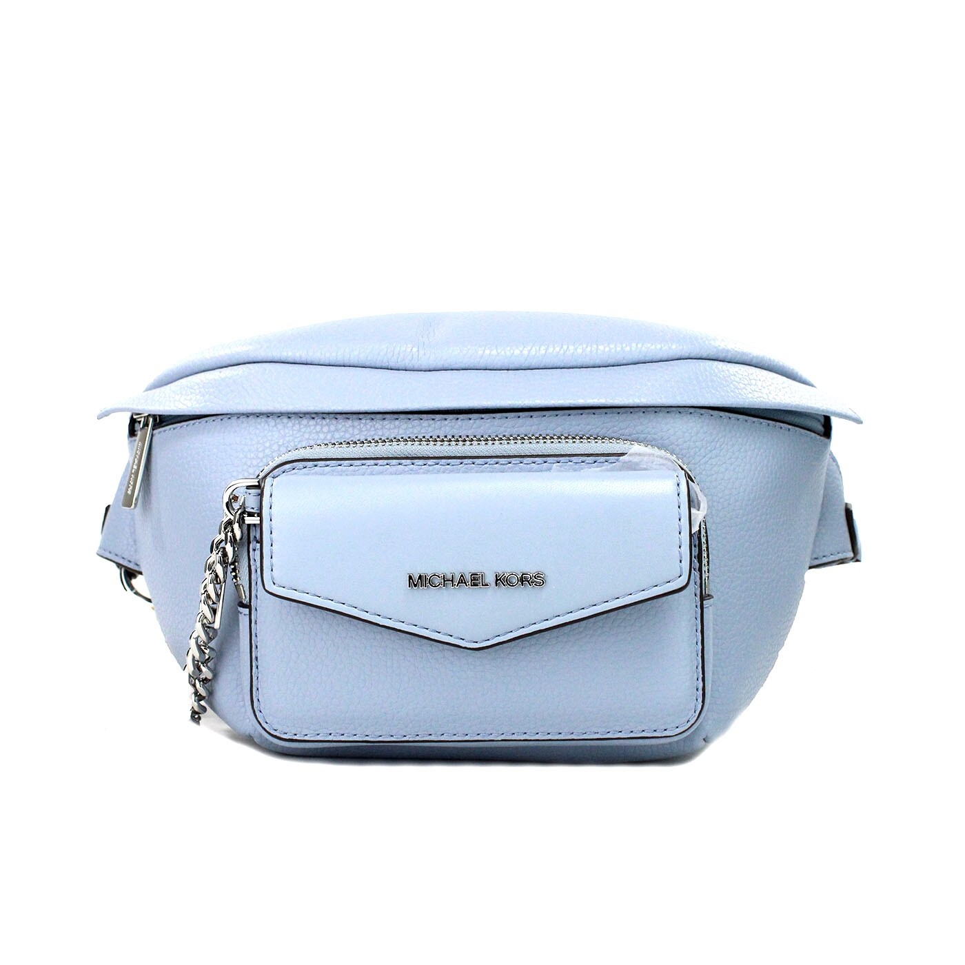 Brand New Michael Kors Vanilla w/ Blue & Yellow Flowers Belt Bag Fanny Pack Michael Kors Nylon Belt Bags & Fanny Packs for Women for  main image 2