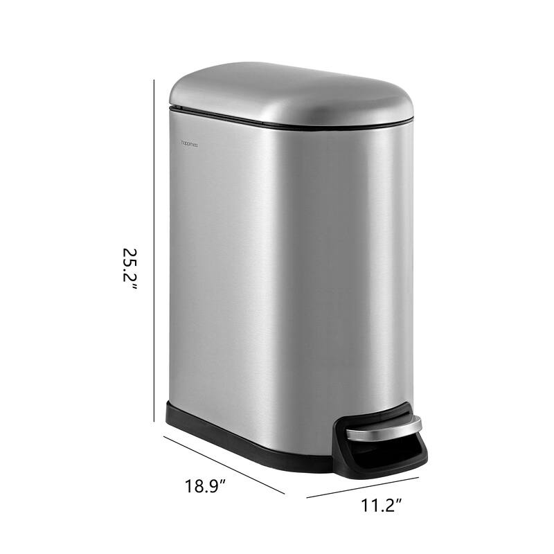 happimess Roland Step-Open Trash Can