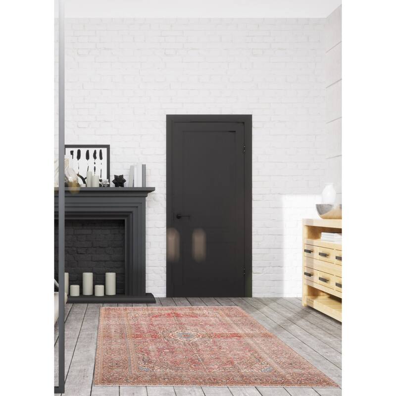 ECARPETGALLERY Hand-knotted Antalya Vintage Red Wool Rug - 7'6 x 11'3