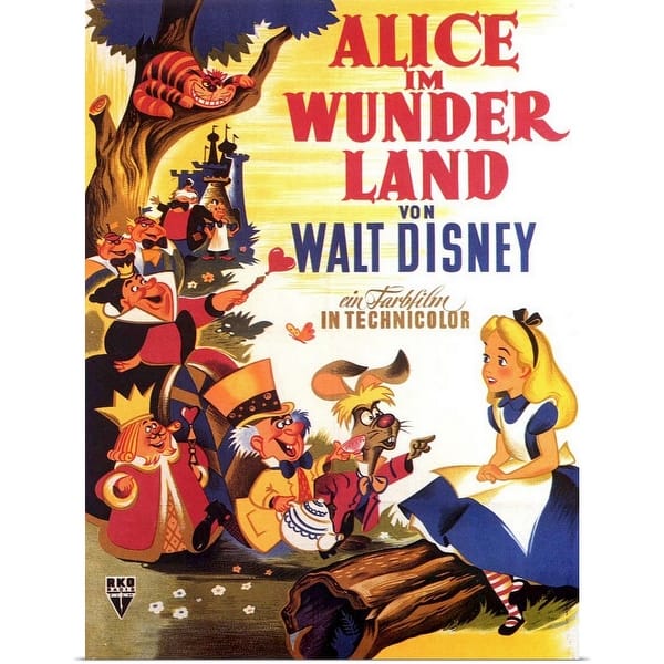 vintage alice in wonderland poster