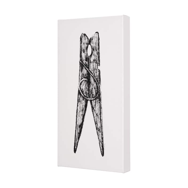 Vintage Clothes Peg II (15 x 30) Canvas Art Print