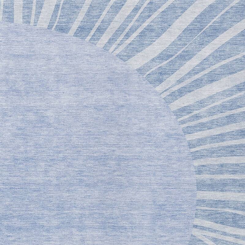 HomeRoots Abstract Transitional Rectangle Outdoor Rug