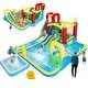 preview thumbnail 1 of 5, 11-in-1 Inflatable Water Slide Park w/ Pool, Climber & Games - 196x160x85 IN 196x160x85 IN