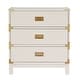 preview thumbnail 13 of 20, Kedric 3-drawer Goldtone Accent Nightstand by iNSPIRE Q Bold