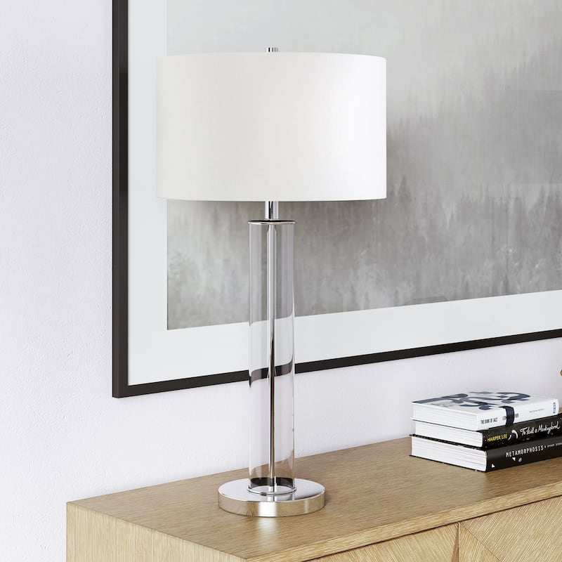 Harlow 29" Tall Table Lamp with Fabric Shade