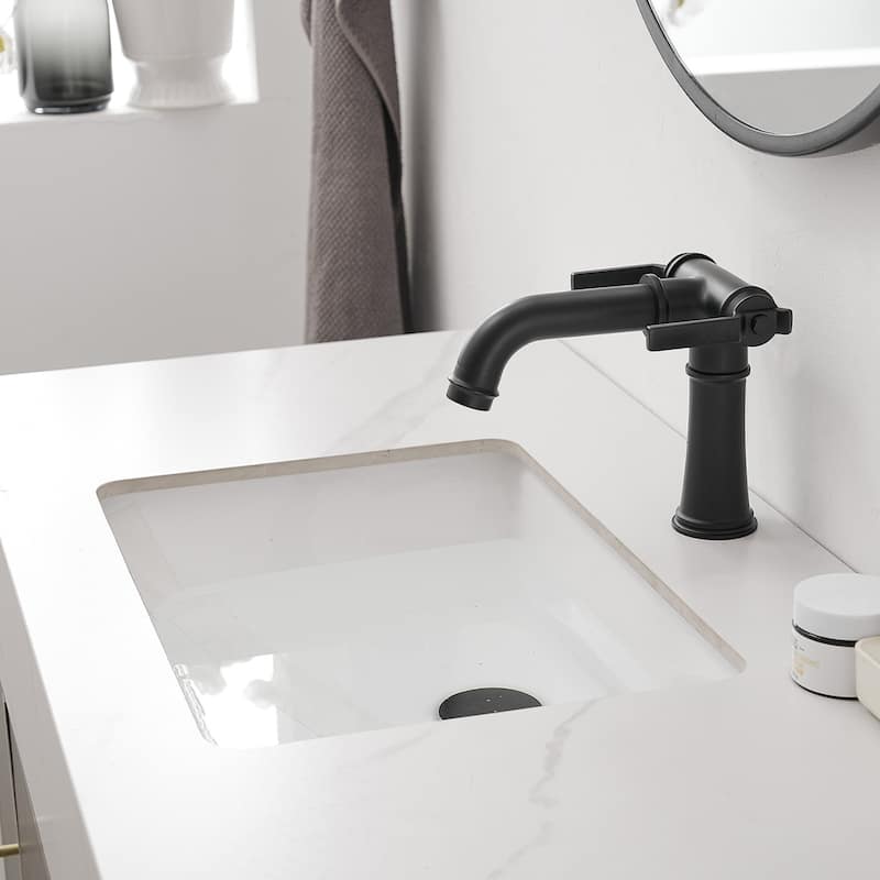 Industrial Style Two Handle Bathroom Faucet