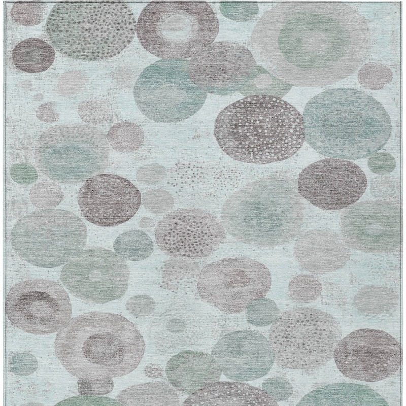 HomeRoots Geometric Transitional Rectangle Outdoor Rug