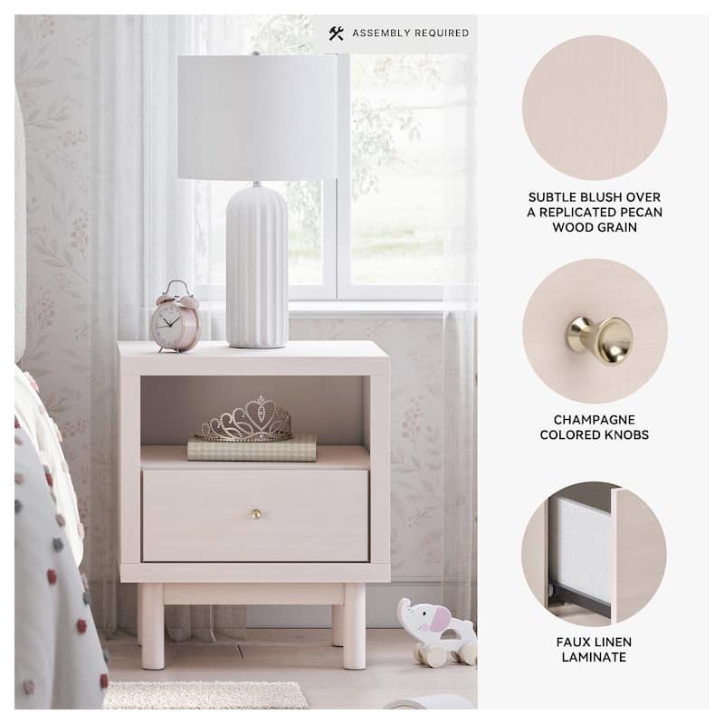 Signature Design by Ashley Wistenpine Pink Nightstand