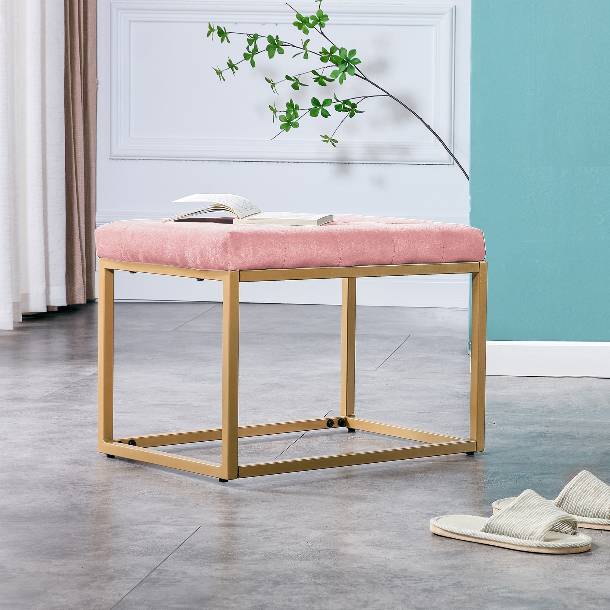 Square clearance cushion stool