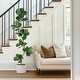 preview thumbnail 18 of 16, Artificial Fiddle Leaf Fig Tree - 5/6/7FT Fake Plant with Black Planter for Indoor Outdoor