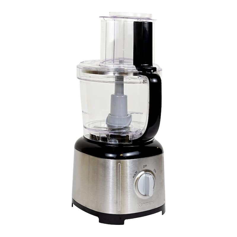 Kenmore 11-Cup Food Processor and Vegetable Chopper, Black & Silver - Black