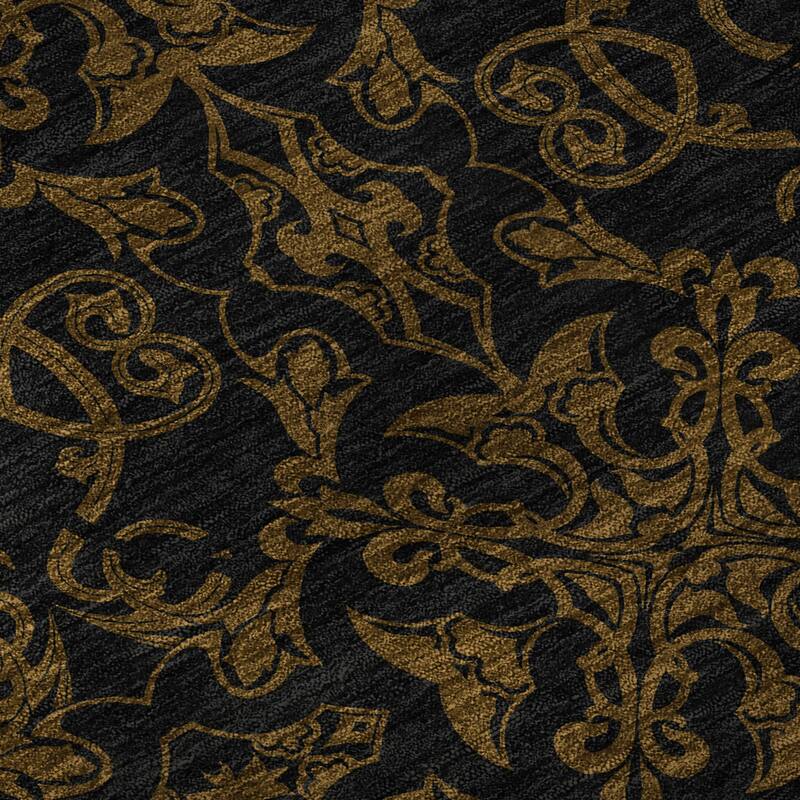 Premium Washable Super Soft Dark Traditional Mayfield Rug