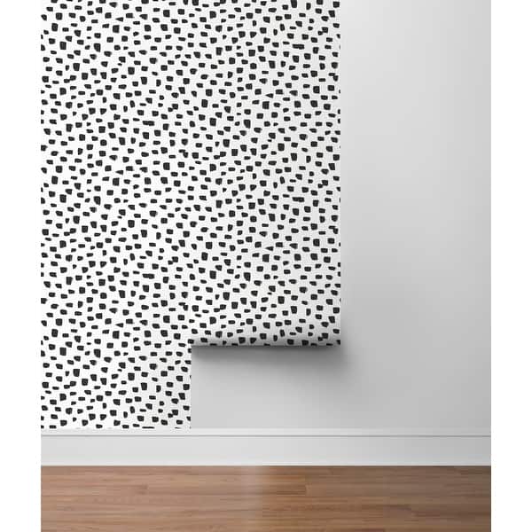 wallpapers Black Speckled Wallpaper nextwall speckled dot peel and stick