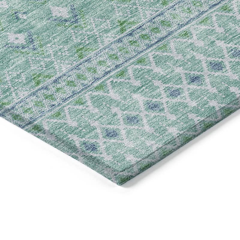 HomeRoots Tribal Transitional Rectangle Outdoor Rug