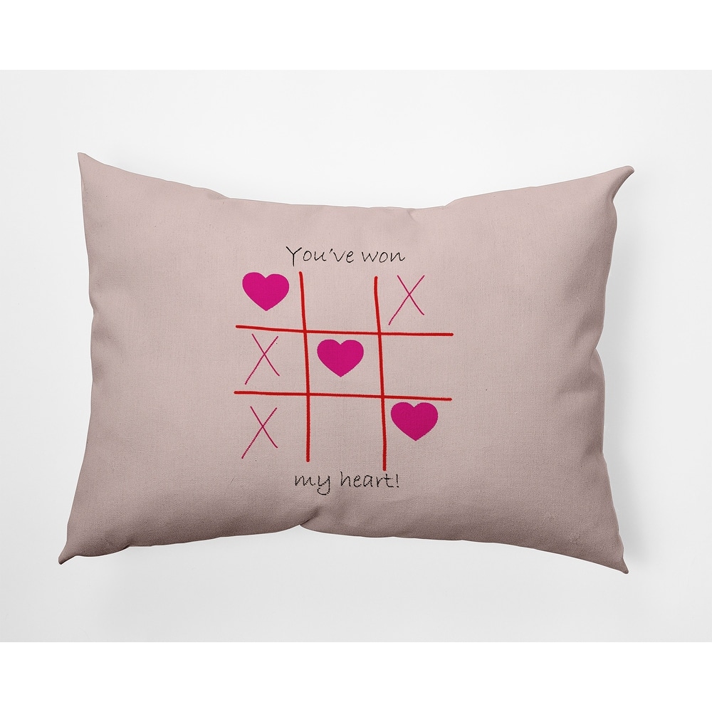 You've Won My Heart Valentines Day Decorative Throw Pillow