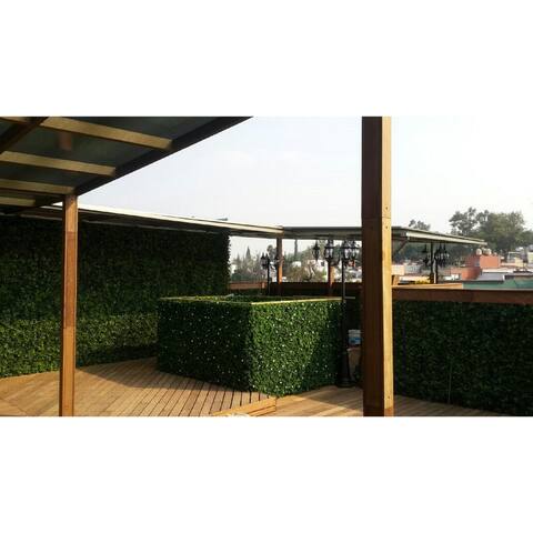 20"x20" Artificial Boxwood Hedge Greenery Panels - 36pc