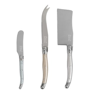 French Home 3-Piece Laguiole Cheese Knife Set with Mother of Pearl ...
