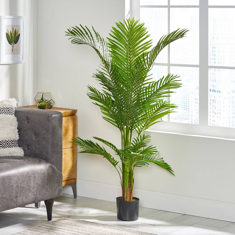 150cm Artificial Palm Tree Potted Plant Indoor Outdoor Tropical Decor - Green